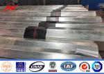 16m 1800 Dan Galvanized Steel Tubular Pole For Distribution Line Project