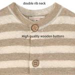 Hot sale Wooden Buttons Cotton Stripe Knitted Newborn Toddler baby rompers