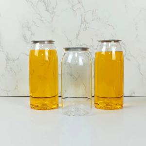 Quality 500ml PET Plastic Storage Containers For Storing Tea Milk Cold Pressed Juice wholesale