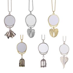 Quality Sublimation Blanks bell alloy metal Pendant Ornaments for sublimation wholesale
