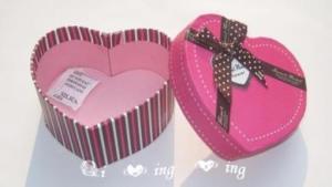 Quality Heart-shape Full Color Art Paper Box,Craft Gift Paper Box wholesale