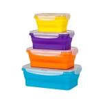 Food Warmer Heated Womens Food Rubber Storage Silicone Folding Lunch Box