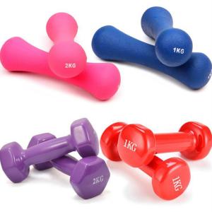 Quality Cast Iron Fitness Neoprene Dumbbell Eco 4 Lb Neoprene Hand Weights Prevent Rolling wholesale