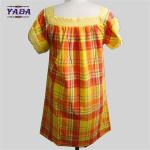 Ladies casual dresses office party plus size dress women with lace neck for