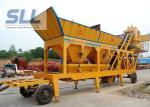 Integrated Design Concrete Batching Plant Mobile Mixing Plant 12 Months Warranty