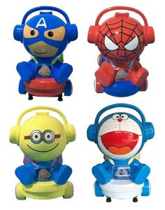 Quality 1 Player Kiddie Ride Fiberglass Material With Superhero Theme wholesale