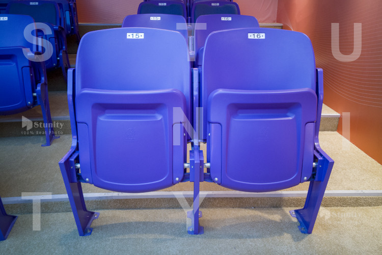 High Back Folding Plastic Stadium Seats For Football Club