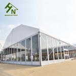 Aluminum Frame Shade Canopy Polygonal Tent 500 People Glass Walls