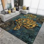 Full Paved Dirt Proof Living Room Floor Carpets Crystal Velvet Sofa Bedroom