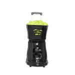 Black Color Fashionable Tennis Ball Shooting Machine 120W SGS Certificate