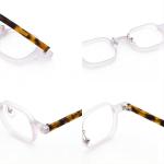 Arrivals Polygons Grey Green Acetate Glasses Frame High Quality