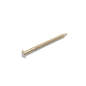 Quality 50MM X 2.8 Rose Head Silicon Bronze Nails Ring Shank Corrosion Resistance wholesale