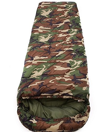 Single Person Camping And Hiking Gear 210CM Camouflage Sleeping Bag