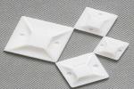 DEMOELE 30*30mm white plastic nylon self adhesive cable tie mount for cable ties