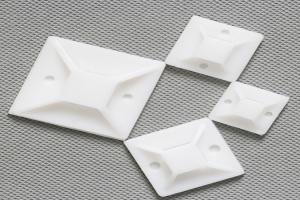 Quality DEMOELE 30*30mm white plastic nylon self adhesive cable tie mount for cable ties without drilling hole on board wholesale