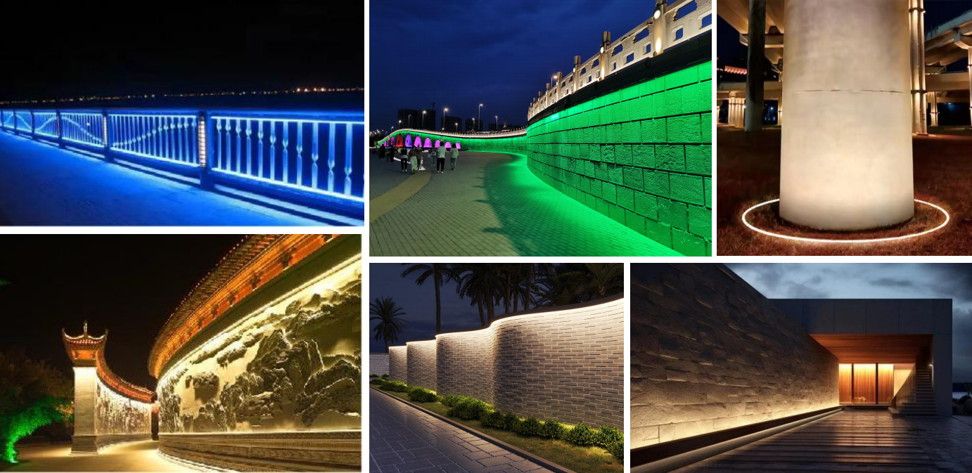 Customizable Top Bend LED Neon Strip High Brightness Vertical Bending LED Strip Lights