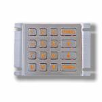 IP65 / IK07 Waterproof Dustproof USB interface Stainless Steel 16 Keys Backlit