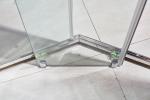 Stainless Steel Frame Curved Sliding Door Shower Room Enclosure OEM For Bathroom