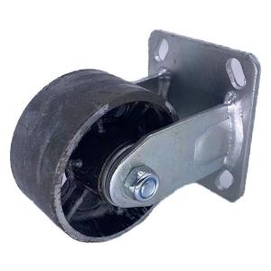 Quality High Temp Casters Rigid Cast Iron Castor Wheels 150MM wholesale