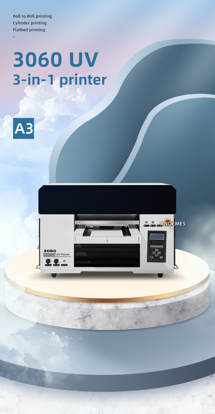 Digital 3060 A3 Uv Flatbed Printer DTF Printer Crystal Label Printer Machine Roll To Roll Printing