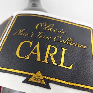 Quality Custom PU Leather Label Embossed Gold Printing Waterproof Custom Leather Tags wholesale