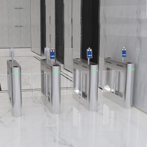 Quality IPX4 Anti Crush Optical Face Recognition Turnstile Swing Barrier Gate wholesale
