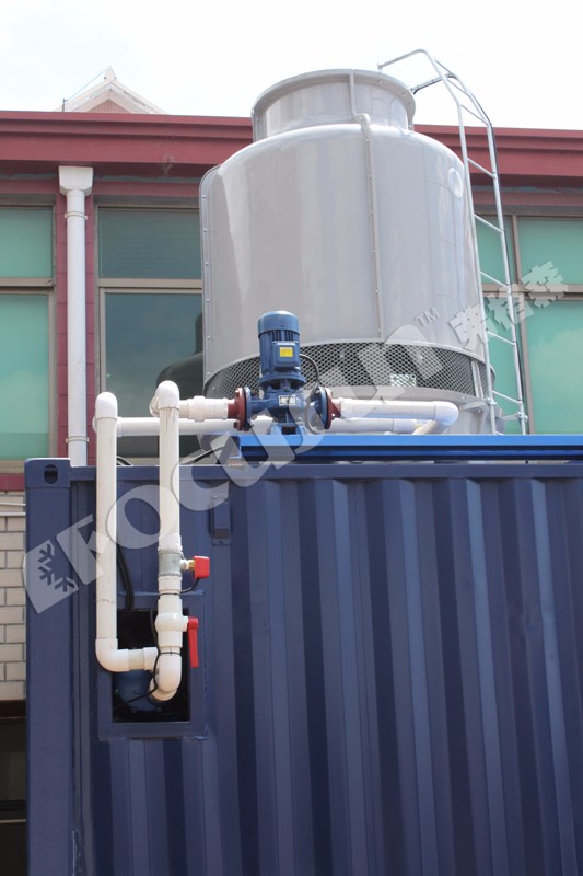 10 Ton Daily Capacity Containerized Direct Refrigeration Block Ice Machine