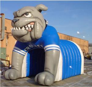 Quality inflatable tiger football helmet tunnel inflatable football helmet wholesale