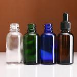 Clear Dropper Glass Essential Oil Bottle Silk Screen Printing 15ml 20ml 100ml