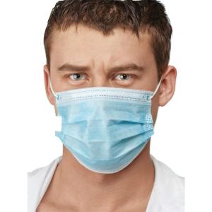Quality Blue Color Earloop Procedure Masks , 3 Ply Surgical Mask Free From Foreign Smell wholesale