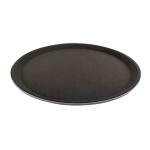 18 Inch Nonslip Round Plastic Tray Large Recycled Plates Rubber Serving Tray For