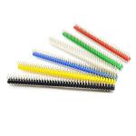 Colourful 2x40P 40Pin 2.54mm 0.1" Straight Double Row Male Pin Header Strips