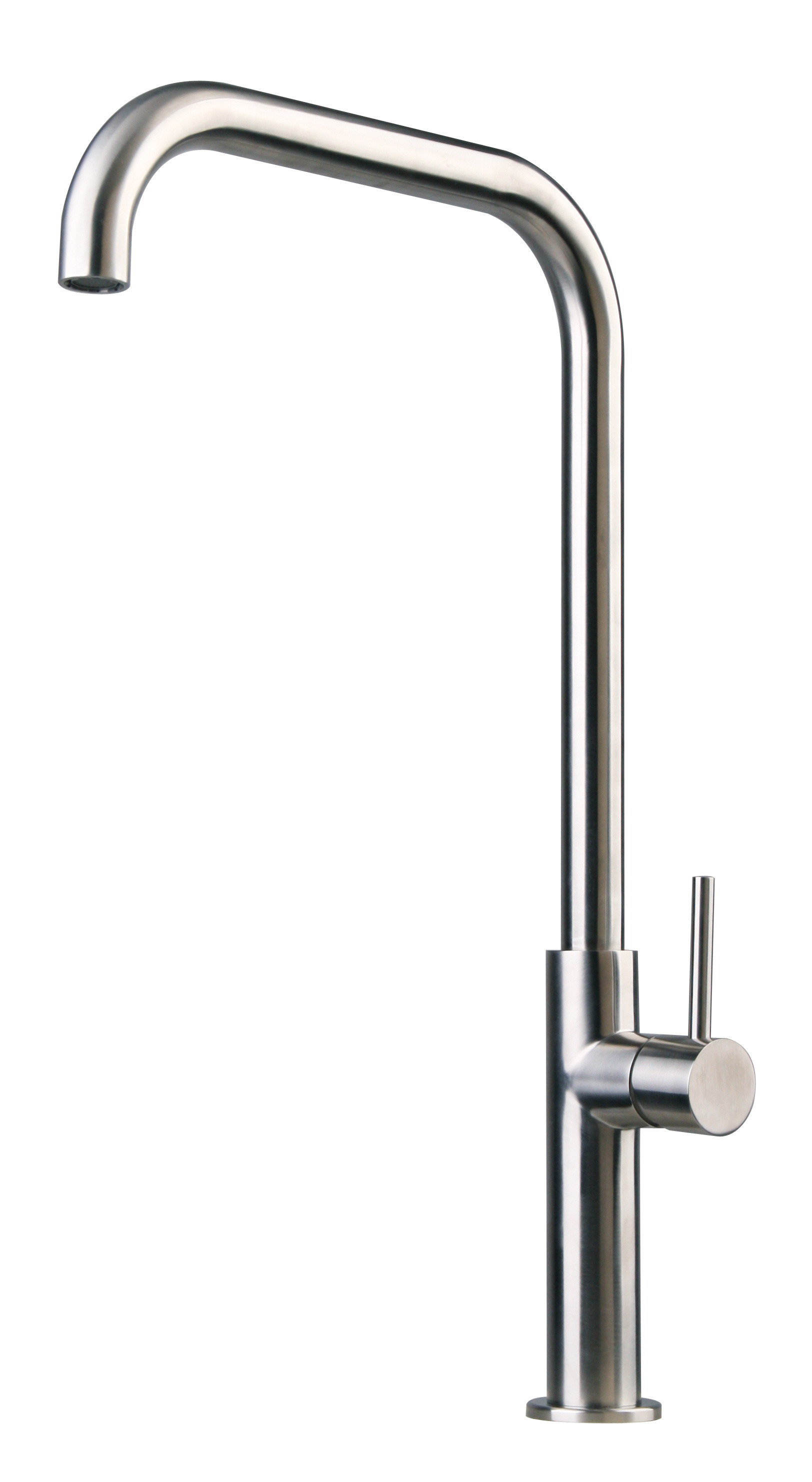 Fancy water tap Bathroom Mixer satin brushed finished single handle basin faucet