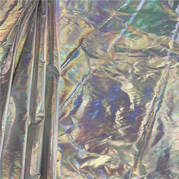 Polyester Jacket Fabric Taffeta Reflective Light Sun Light Cloth Technics Woven