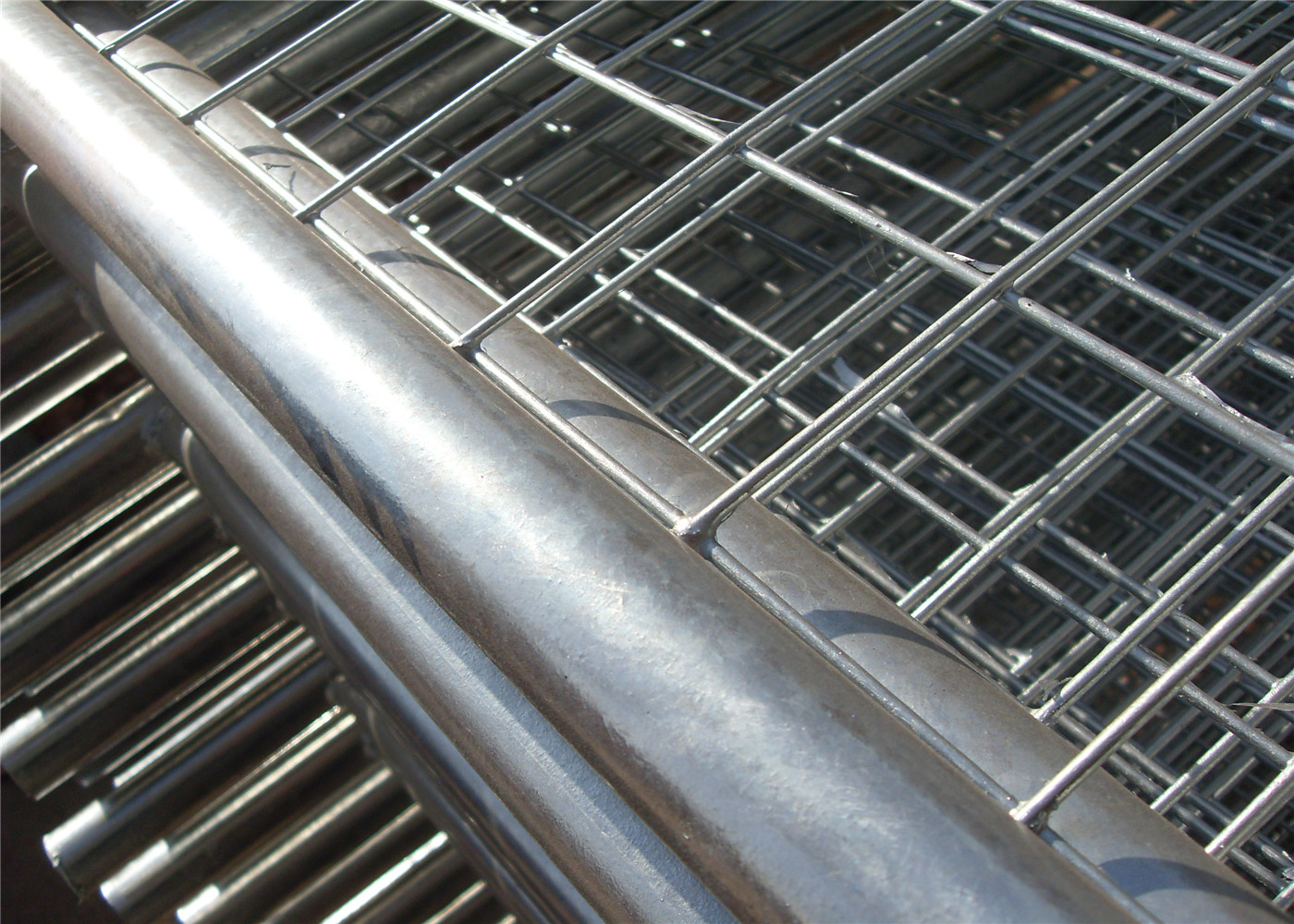 Hot Dipped Galvanized Temporary Fence For Building Sites Weather Resistance