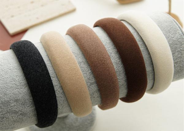 GLH002 Milk tea color girls women fabric headbands hair accessories Korean ins