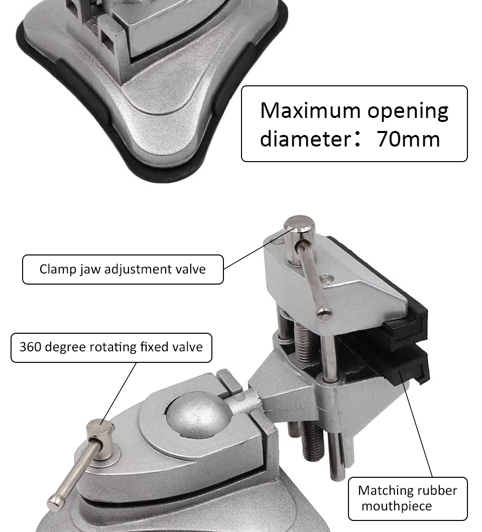 Vacuum Jewelry Accessories Tools Jewellers Bench Vice 360 Degree