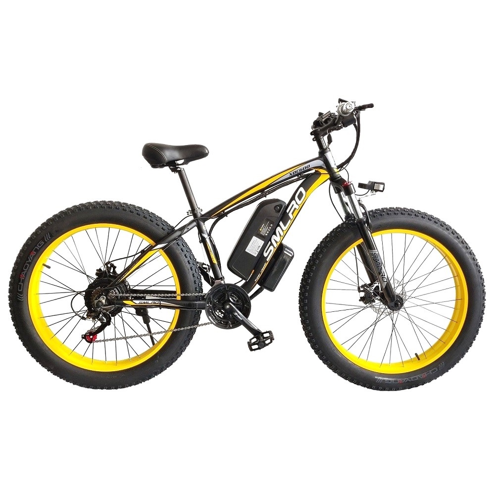 Unisex Fat Tire Electric Mountain Bike With Downtube Battery Multifunctional