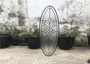 Quality 16-30 mm Window Glass Panels , Brass Nickel Patina Custom Glass Window Panels wholesale