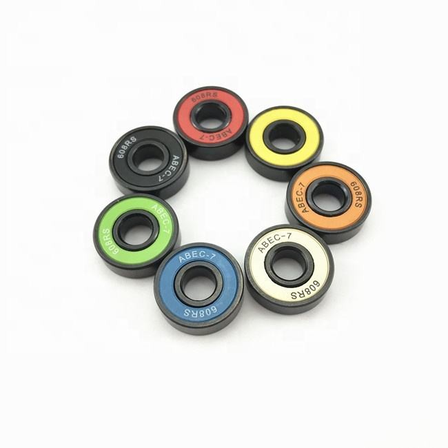 Custom Packed Skateboard Bearings 608ZZ 608 RS 2RS Skateboard Deep Groove Ball Bearings