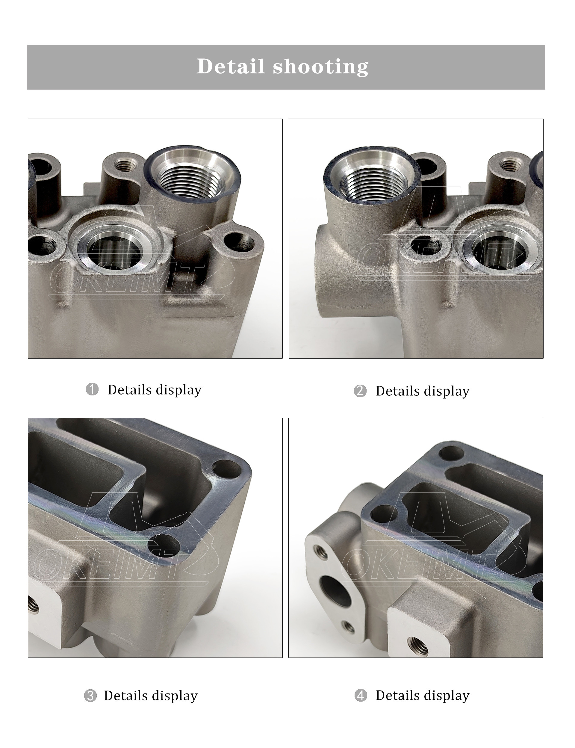Isuzu Engine Parts 4BG1 6BG1 OIL PORT 8972234300 For Hitachi ZX120 ZX200 ZX240