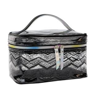 Quality Waterproof Clear Makeup Big Portable Large Capacity PVC Clear Toiletry Bag wholesale