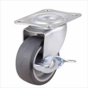 Quality 2 inch gray TPR rubber caster wheels wholesale