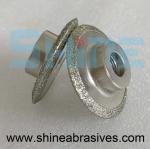 Diamond Electroplated CBN Valve Seat Stones Shine Abrasives For Carbide Grinding