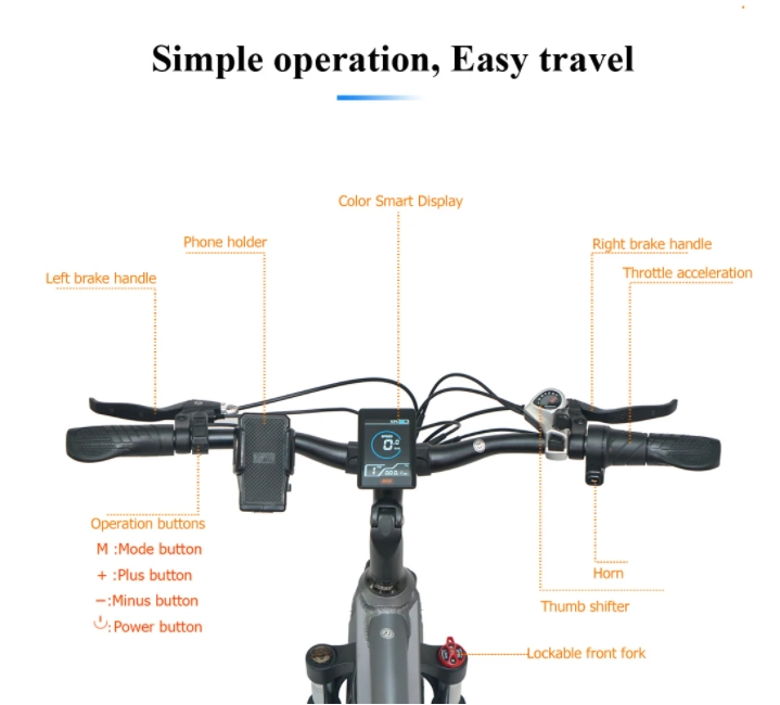 Full Suspension MTB Electric Mountain Bike With 750W Motor And Lithium Battery