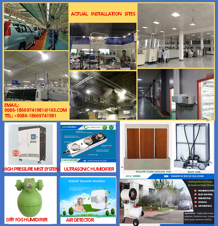 high /low pressure stainless steel water mist fog jet spray nozzle spray humidifier for use in industrial manufacturing
