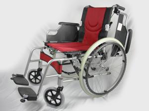 Quality Premium Collapsible Aluminum Manual Wheelchair With Pneumatic Rear Wheel wholesale