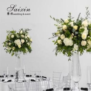 Quality Accessories Decoration Vase For Wedding Table Decoration Clear Glass Flower Vase 77cm wholesale