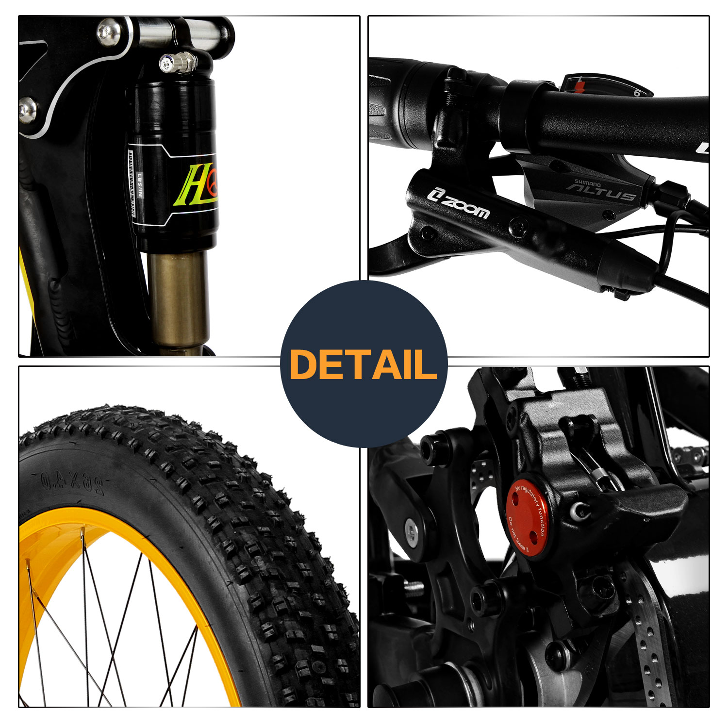 Fat Tire Snow Pedal Assist Mountain Bike 26 Inch Labor Saving 48V 1000W