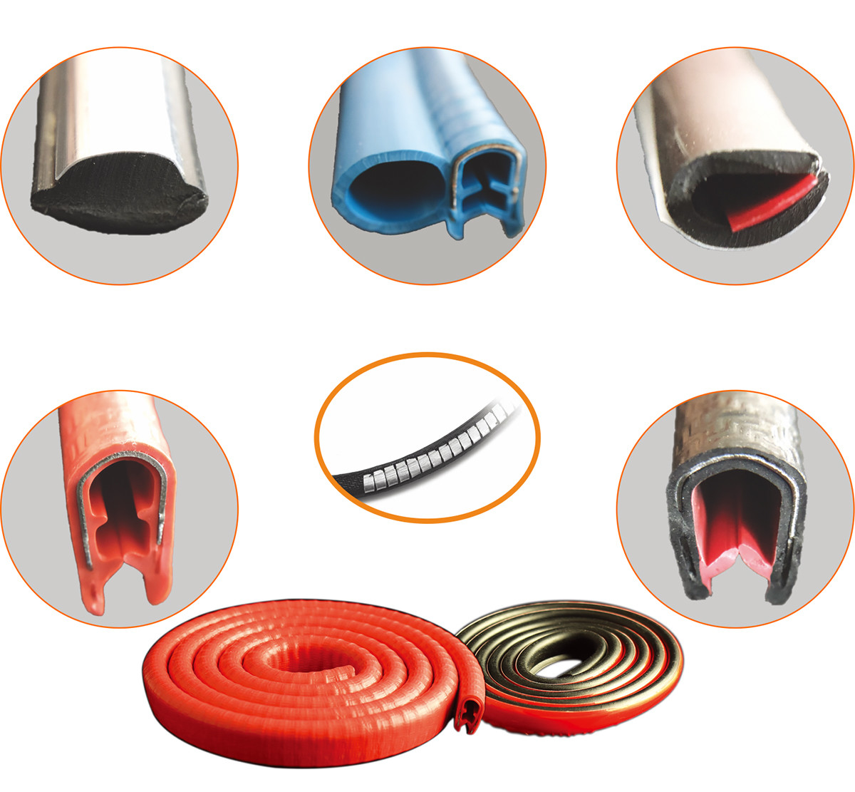 Silicone EPDM PVC TPV Or TPE Car Rubber Seal Noise Insulation Anti Dust Soundproof Sealing Car Door & Window Seal Strip